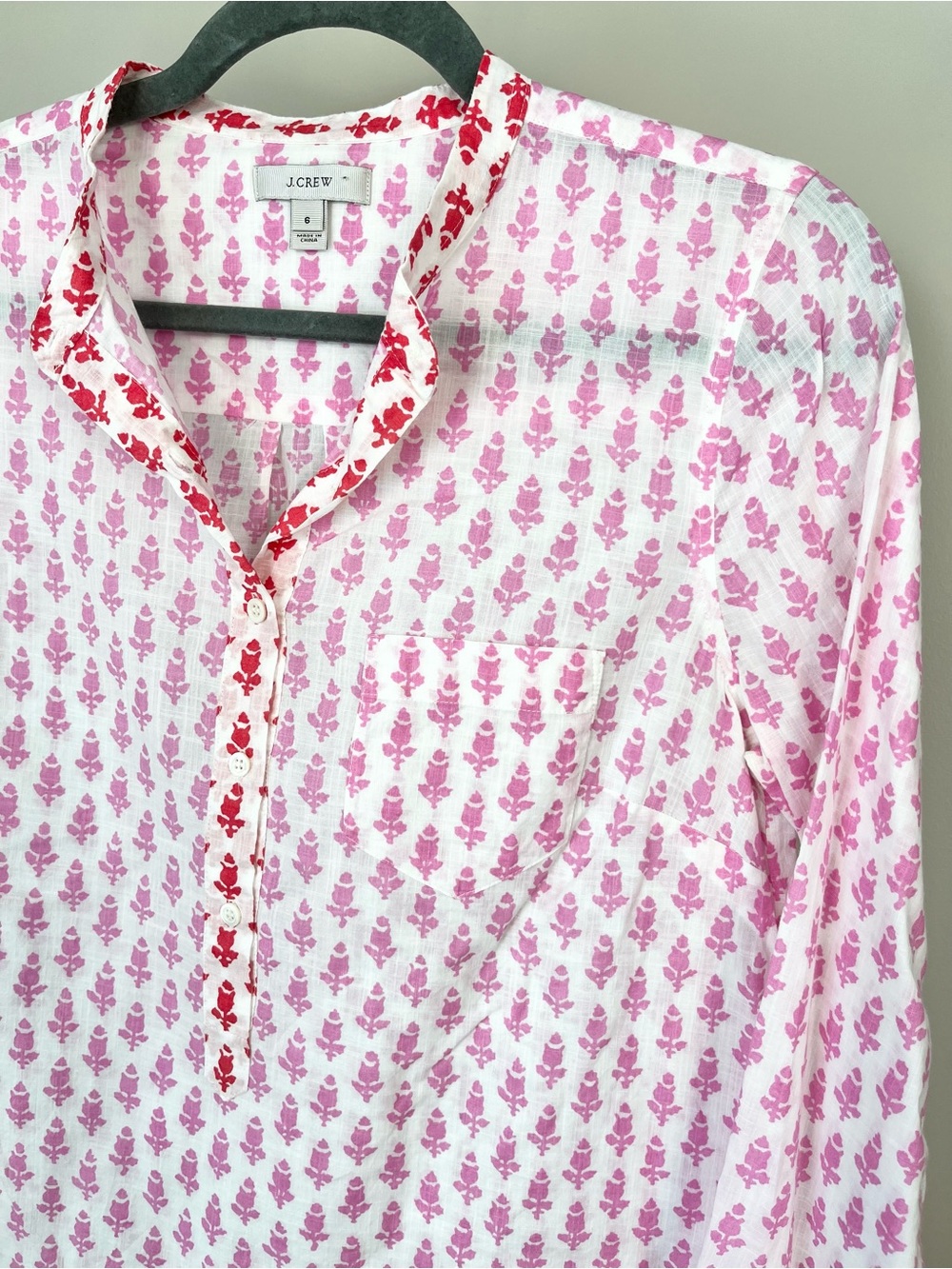 J. Crew Popover Blouse